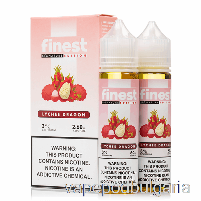 Vape 10000 Дръпки Lychee Dragon - The Finest Signature Edition - 120ml 3mg